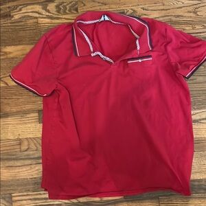 Ben Sherman Red Polo Shirt Vibrant Cotton Blend